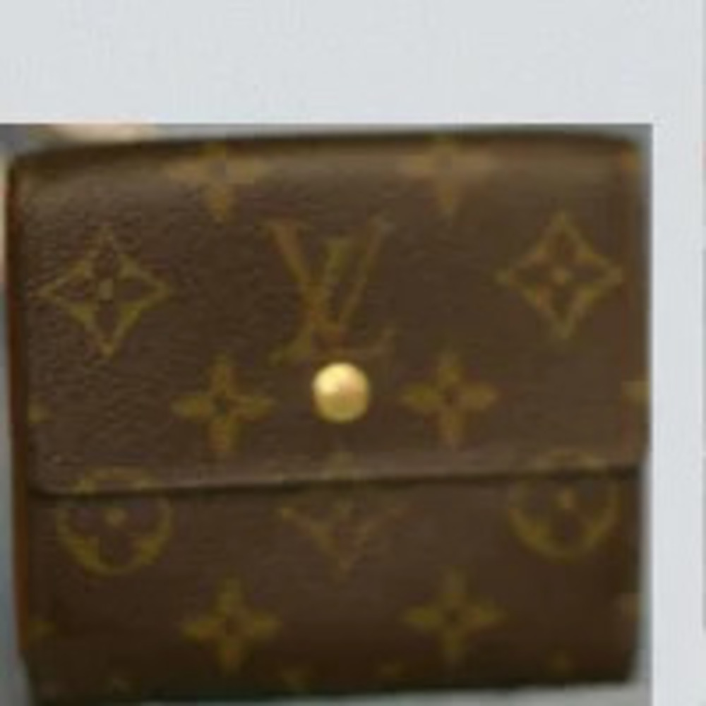 Louis Vuitton monogram wallet double snap closure